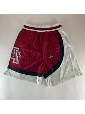 Arkansas Razorbacks Vintage Maroon White Apex One Basketball Shorts Mens Large